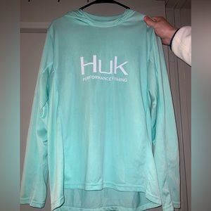 Huk long sleeve performance shirt with hood